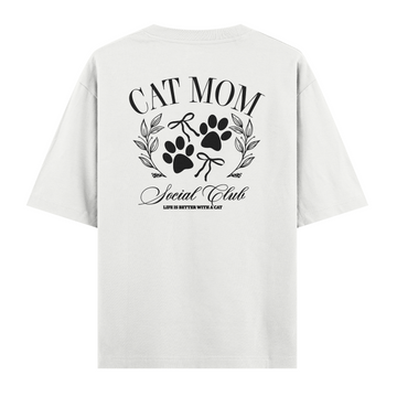 Cat Mom Social Clup - Oversize T-shirt