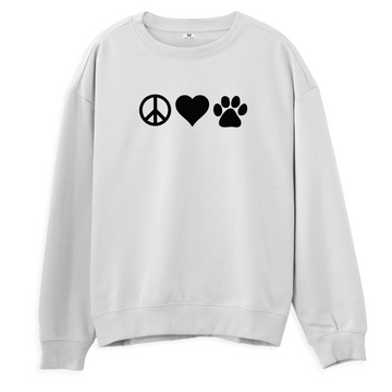 Peace,Love Paws - Regular Sweatshirt
