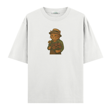 Florist Cat - Oversize T-shirt