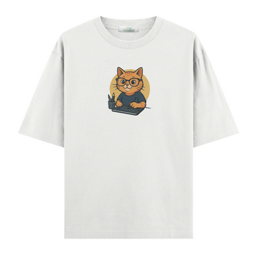 Graphic Designer Cat - Oversize T-shirt