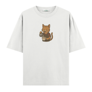 Barista Cat - Oversize T-shirt