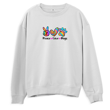 Peace,Love,Dogs - Regular Sweatshirt