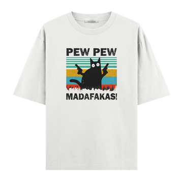 Pew Pew Cat - Oversize T-shirt