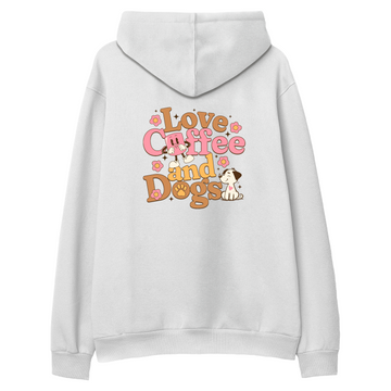 Love Coffe And Dog - Regular Hoodie