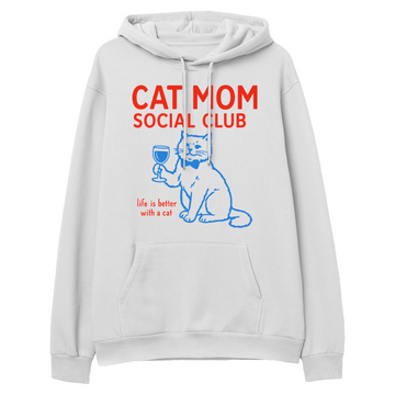 Cat Mom Social Club - Regular Hoodie