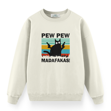 Pew Pew Cat - Premium Oversize Sweatshirt