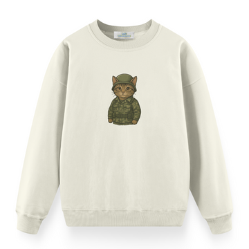 Soldier Cat - Premium Oversize Sweatshirt