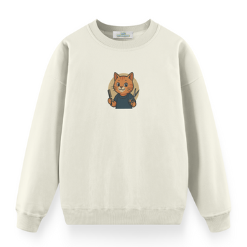 Barber Cat - Premium Oversize Sweatshirt