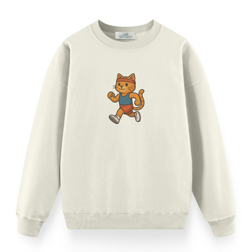 Athlete Cat - Premium Oversize Sweatshirt