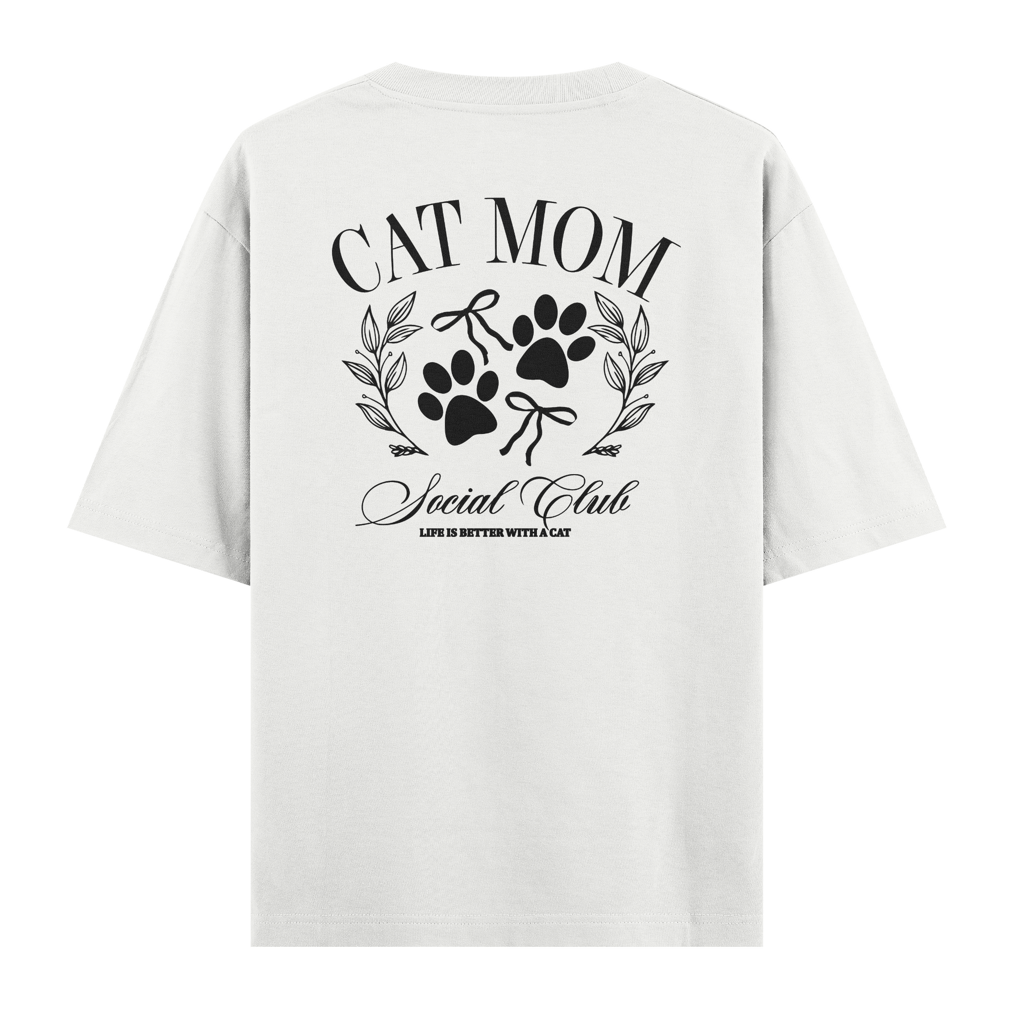 Cat Mom Social Clup - Oversize T-shirt