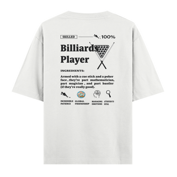 Billiards Player - Oversize T-shirt
