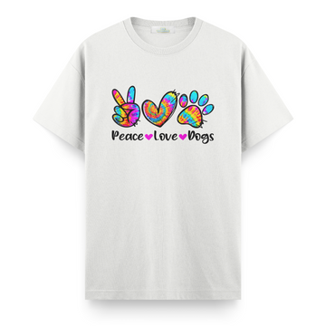 Peace,Love,Dogs - Regular T-shirt
