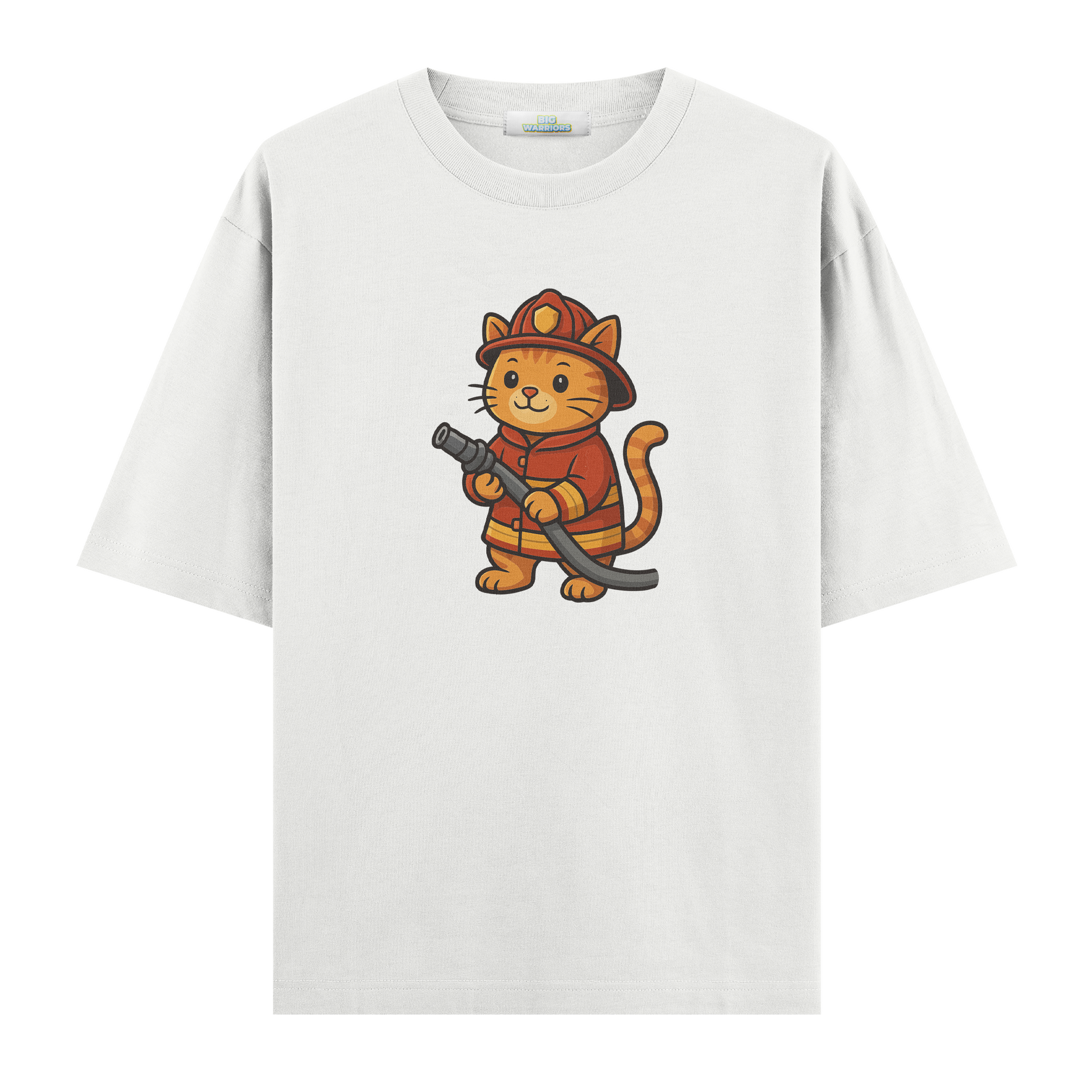 Fireman Cat - Oversize T-shirt