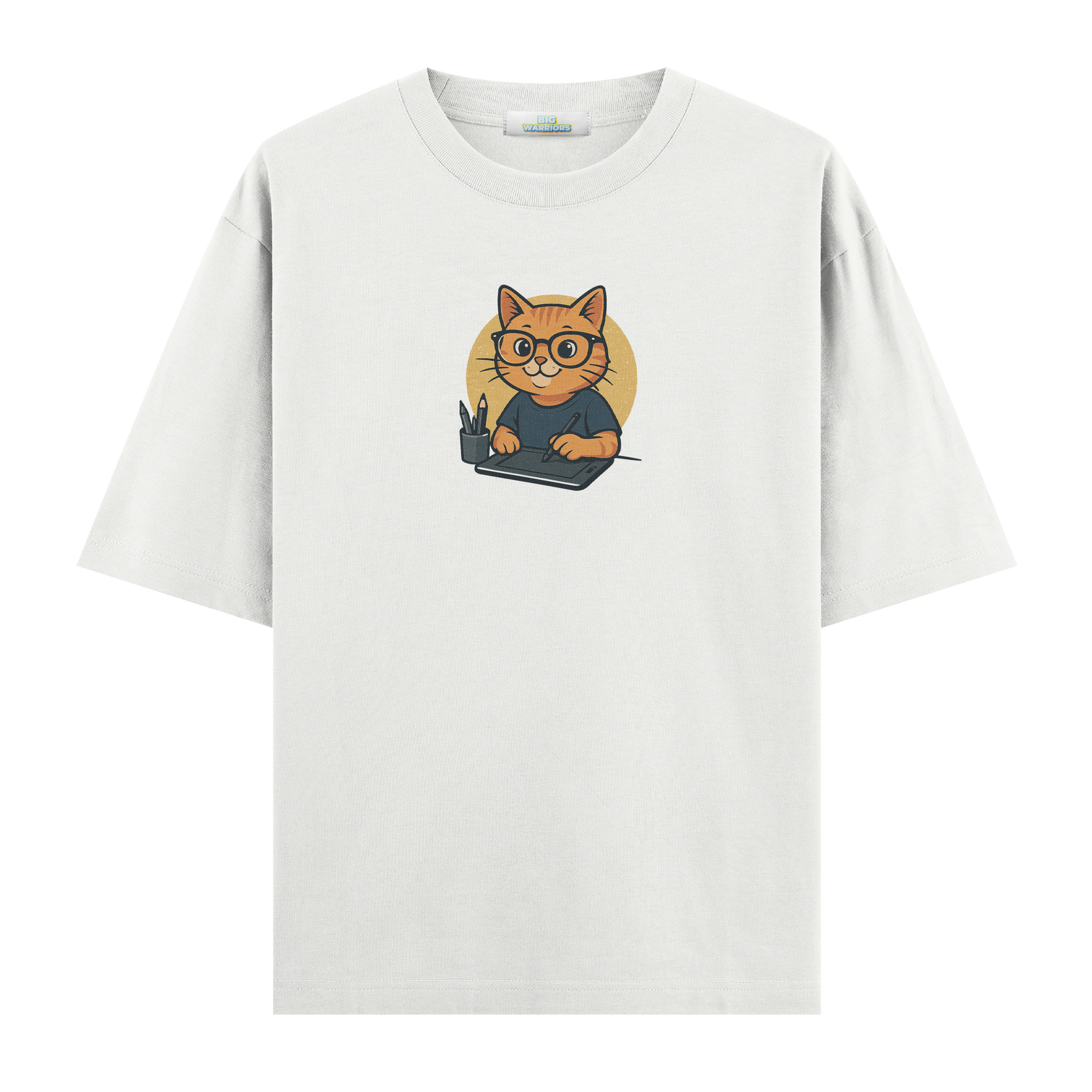 Graphic Designer Cat - Oversize T-shirt