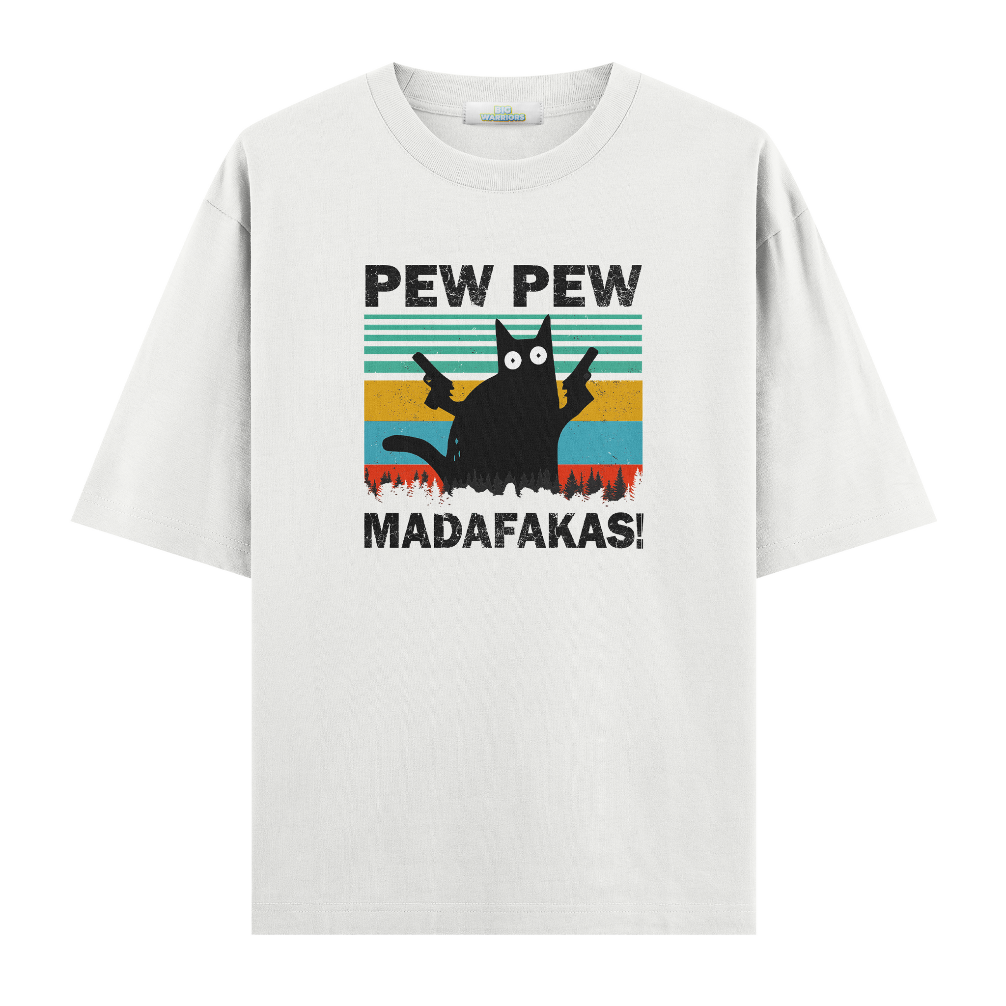 Pew Pew Cat - Oversize T-shirt