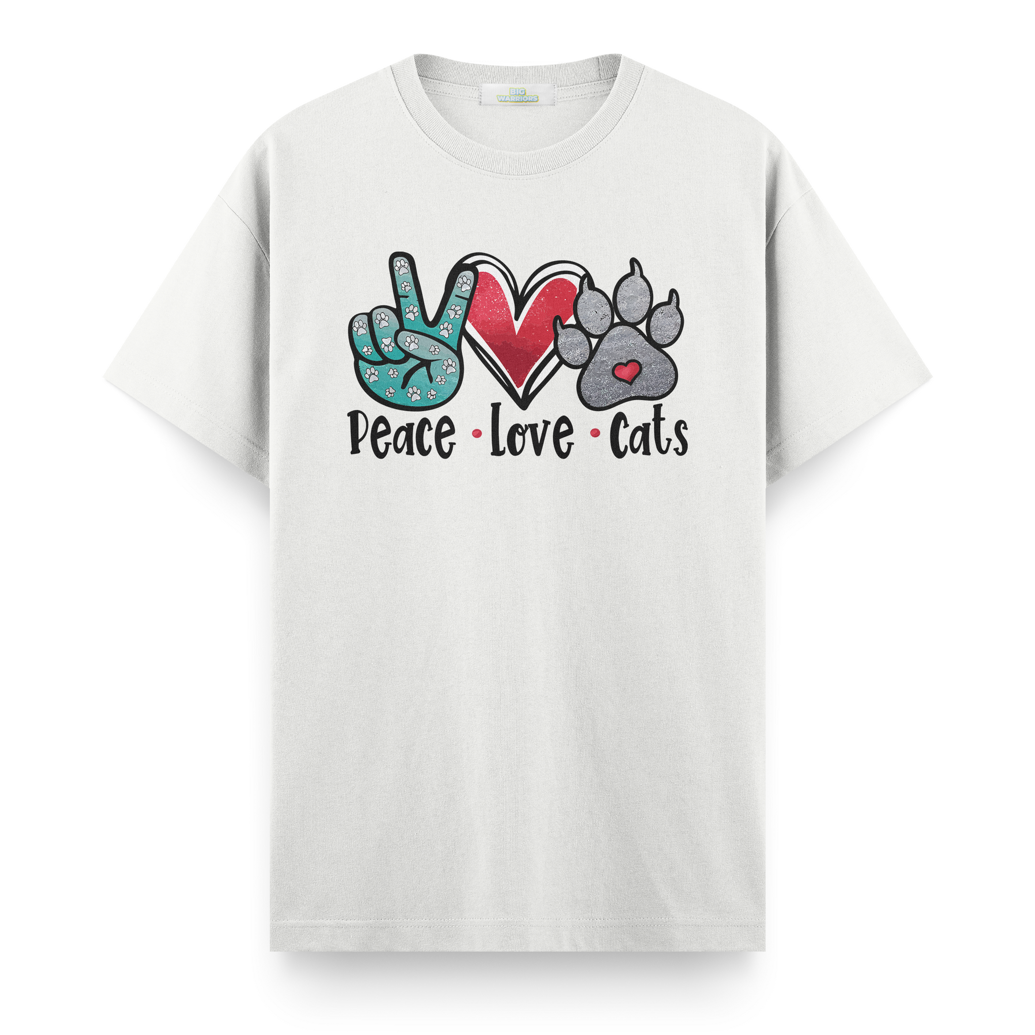 Peace,Love,Cats - Regular T-shirt