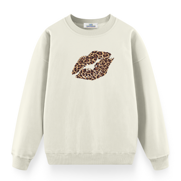 Leopard Lips - Oversize Sweatshirt