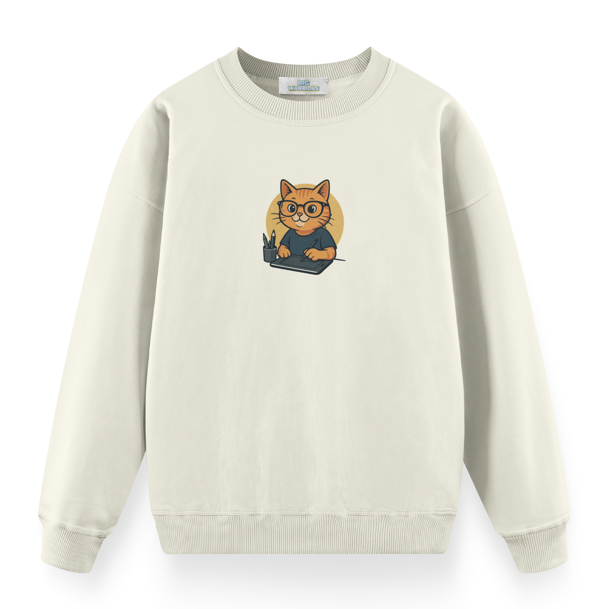 Graphic Designer Cat - Premium Oversize Sweatshirt