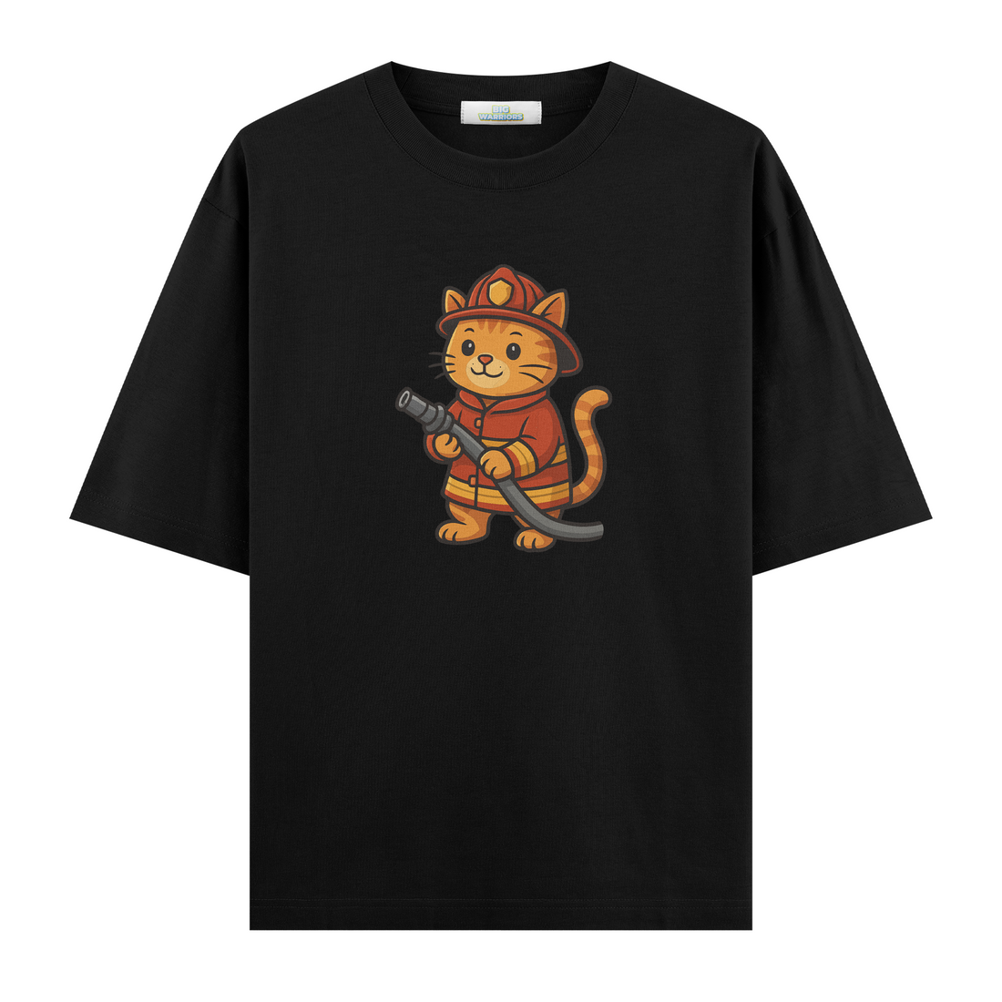 Fireman Cat - Oversize T-shirt