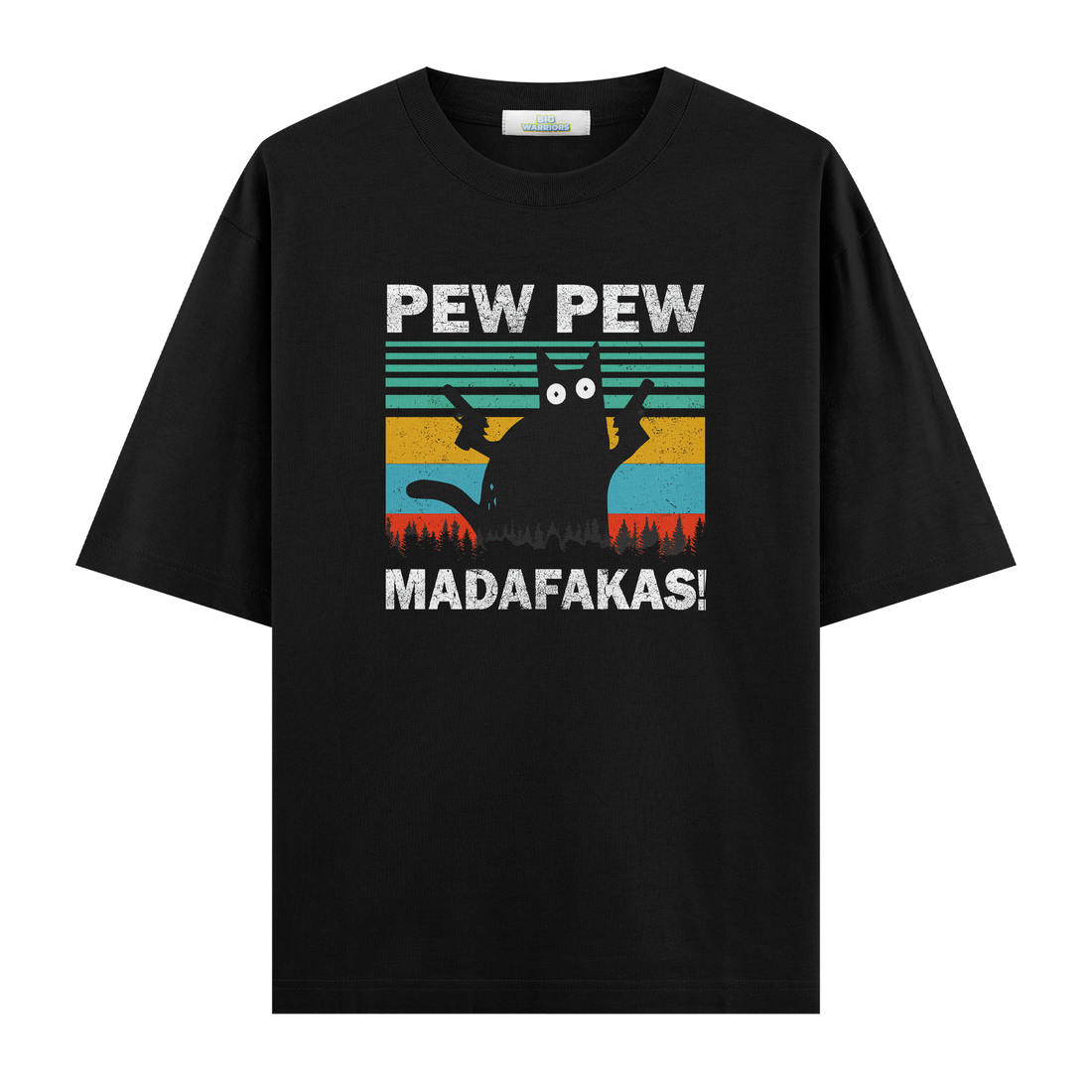 Pew Pew Cat - Oversize T-shirt