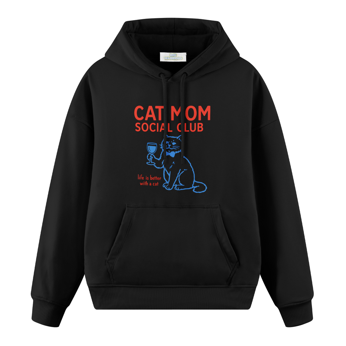 Cat Mom Social Club - Premium Oversize Hoodie