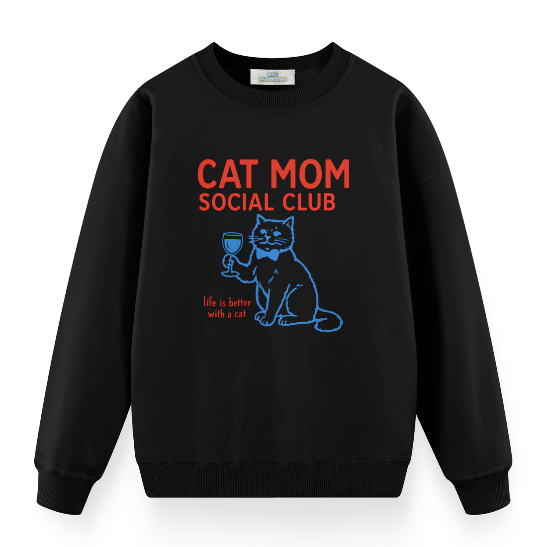 Cat Mom Social Club - Premium Oversize Sweatshirt