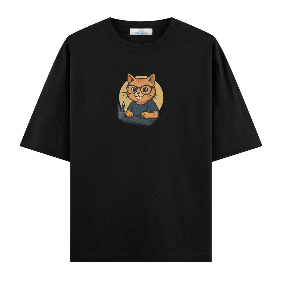 Graphic Designer Cat - Oversize T-shirt
